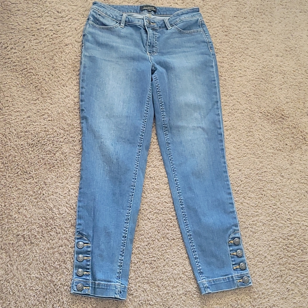 Talbots Flawless 5 pocket Jeans Fancy Ankles sz 4